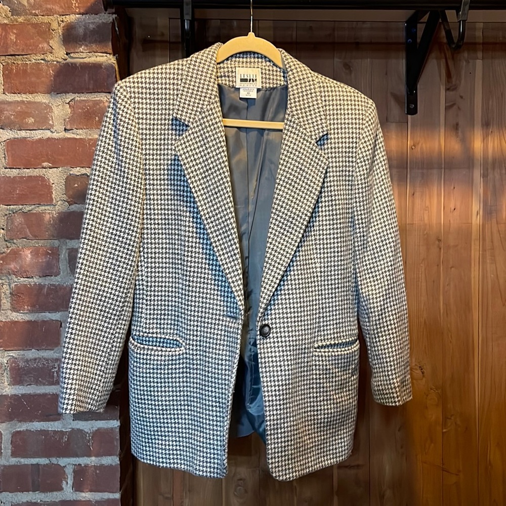 houndstooth blazer